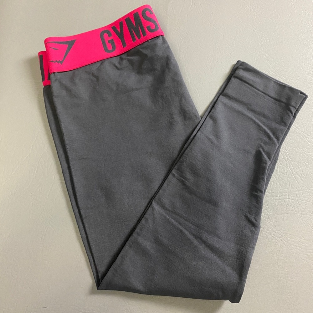 Gymshark cropped workout leggings,joggers ,lounge wear size M